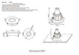 Встраиваемый светильник Crystal Lux  - 2